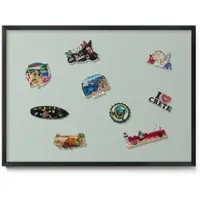 Tulup MAGNETTAFEL 70x50 cm Schwarzer Rahmen Seladongrün