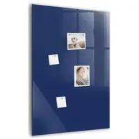 Tulup Glasmagnettafel Beschreibbar Marineblaue Farbe 70x100 cm Magnettafel Wand Glas Weißer Marker Magnetisches Whiteboard Glas