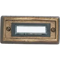 Heidemann Klingelplatte Alpin Messing- bronziert
