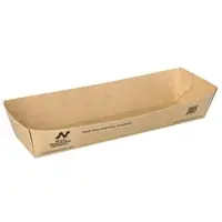 Papstar Conpax (LM) Snacktrays, Pappe "NOTPLA" 3,5 cm x 5 cm x 18,5 cm braun 480 Stück