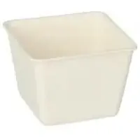Papstar 50 Fingerfood - Schalen, Zuckerrohr "pure" weiss