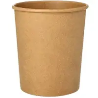 Papstar Starpak 500 Suppenbecher, Pappe rund 940 ml Ø 11,5 cm · 13 cm braun (88911, 20x25 Stück)