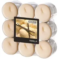 Papstar "Flavour by GALA" Duftlichte Ø 37,5 mm, 16,6 mm creme - Vanilla 180 Stück