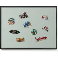 Tulup MAGNETTAFEL 80x60 cm Schwarzer Rahmen Seladongrün