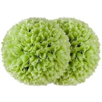 Costway Set of 2 Artificial Plants, Green, 90 cm, Artificial Tree with Pot & Solid Birch Trunk, Boxwood Potted Plant, Indoor Plant