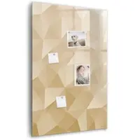 Tulup Glas Magnettafel Abstrakte Dreiecke 60x90 cm Magnettafel Zum Beschriften Schwarzer Marker Magnettafel Für Notizen