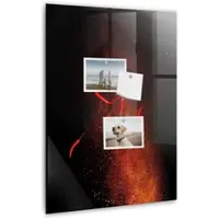 Tulup Magnetische Glastafel Scharfe Paprika 40x60 cm Magnettafel Mit Marker Beschreibbar Weißer Marker Magnettafel Für Termine