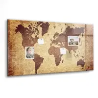 Tulup Magnettafel Beschreibbar Karte Der Alten Welt 120x60 cm Magnettafel Küche Glas Weißer Marker Glastafel Magnetisch