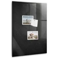 Tulup Glasmagnettafel Beschreibbar Dunkler Fels 40x60 cm Magnettafel Wand Glas Weißer Marker Magnetisches Whiteboard Glas