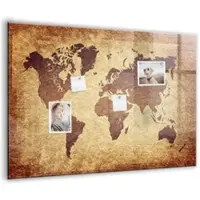 Tulup Magnettafel Aus Glas Karte Der Alten Welt 100x70 cm Whiteboard Magnetisch Glas Weißer Marker Magnettafel Modern Glas