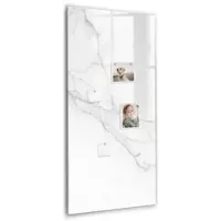 Tulup Glas Magnettafel Dekorativer Marmor 60x120 cm Magnettafel Zum Beschriften Schwarzer Marker Magnettafel Für Notizen