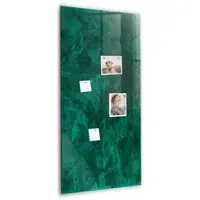 Tulup Glasmagnettafel Smaragdblock 60x120 cm Glastafel Magnetisch Beschreibbar Weißer Marker Magnettafel Für Organisation