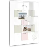 Coloray Magnetische Wandtafel - Schwarzer Marker + Schwamm + Magnete - 40 x 60 cm - Jahresplaner