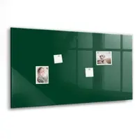Tulup Glasmagnettafel Farbe Flaschengrün 120x60 cm Glastafel Magnetisch Beschreibbar Weißer Marker Magnettafel Für Organisation