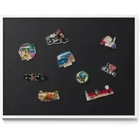 Tulup MAGNETTAFEL 80x60 cm Weißer Rahmen Farbe Schwarz