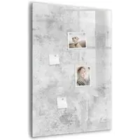 Tulup Magnettafel Glas Betonwand 70x100 cm Magnettafel Zum Schreiben Schwarzer Marker Magnettafel Flur Glas