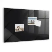 Tulup Beschreibbare Magnettafel Dunkles Wandmuster 60x40 cm Beschreibbare Magnettafel Küche Weißer Marker Magnetisches Glassboard