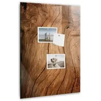 Tulup Beschreibbare Magnettafel Altes Holz 40x60 cm Beschreibbare Magnettafel Küche Weißer Marker Magnetisches Glassboard