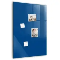 Tulup Glasmagnettafel Beschreibbar Blaue Farbe 70x100 cm Magnettafel Wand Glas Weißer Marker Magnetisches Whiteboard Glas