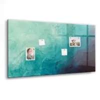 Tulup Magnettafel Beschreibbar Abstraktionstiefe 120x60 cm Magnettafel Küche Glas Weißer Marker Glastafel Magnetisch