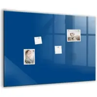 Tulup Glasmagnettafel Beschreibbar Blaue Farbe 100x70 cm Magnettafel Wand Glas Weißer Marker Magnetisches Whiteboard Glas