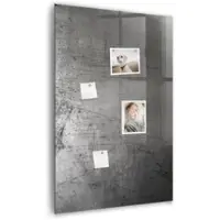 Tulup Glasmagnettafel Zerkratztes Metall 60x90 cm Glastafel Magnetisch Beschreibbar Weißer Marker Magnettafel Für Organisation