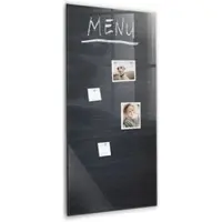 Tulup Glasmagnettafel Menütafel 60x120 cm Glastafel Magnetisch Beschreibbar Weißer Marker Magnettafel Für Organisation