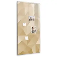 Tulup Glasmagnettafel Abstrakte Dreiecke 60x120 cm Glastafel Magnetisch Beschreibbar Schwarzer Marker Magnettafel Für Organisation