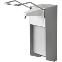 TEMDEX Desinfektionsmittelspender 500 ml Edelstahl mit langem Armhebel