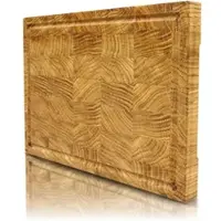 Holz4home Premium Schneidebrett Stirnholz aus Eiche S