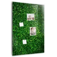 Tulup Beschreibbare Magnettafel Blätter Der Zaunpflanze 70x100 cm Beschreibbare Magnettafel Küche Weißer Marker Magnetisches Glassboard