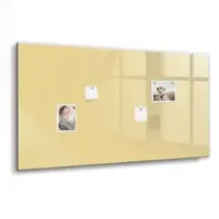 Tulup Glasmagnettafel Cremefarben 120x60 cm Glastafel Magnetisch Beschreibbar Schwarzer Marker Magnettafel Für Organisation