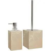 Sanilo Bad-Accessoire-Set »Hosta«, Beige, Rechteckig