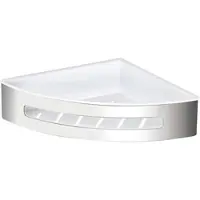 Evenes Eck-Duschkorb Erlena 206x56x206 mm Edelstahl poliert