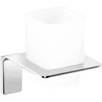Evenes Glashalter Erico mit Wandhalter Zink verchromt