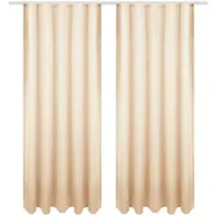 Bestgoodies Dekoschal Ellen Universalband Blickdicht 2er Pack - 140x175 cm Beige