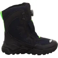 Superfit Kinder Winter Schneeschuhe Dunkelblau Grün mit Schnellschnürsystem