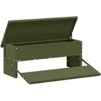 vidaXL Hühnertretfeeder Olive Grün 48,5 x 39,5 x 19 cm