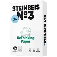 Steinbeis K1606666080B No. 3 - Pure White - Recyclingpapier, A3, 80g, weiß, 500 Blatt
