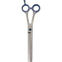 Tools-2-groom Effilierschere Einfach 18 cm Edelstahl/Gummi silber