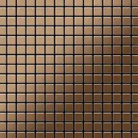 ALLOY Mosaik Fliese Massiv Metall Titan Gebürstet Kupfer 1,6mm Stark Mosaic-ti-ab 1 Paket mit 10 Matten 1,04 m2 Kupfer