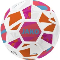 Jako Fussball Lightball Iconic 2373-683 4 - Weiß/Coral/Pink - 4 (350g)