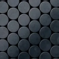 ALLOY Mosaik Fliese Massiv Metall Rohstahl Gewalzt Grau 1,6mm Stark Dollar-rs 1 Paket mit 10 Matten 0,88 m2 Grau