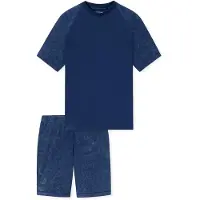 Schiesser Herren Pyjama Modern EssentialsSchlafanzug, Pyjama Set, Nachtwäsche