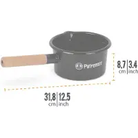 Petromax Enamel Pande, Pfanne, schwarz