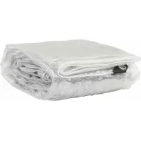 vidaXL Transparente Plane mit Ösen 5x5 m PVC