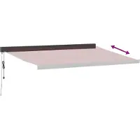vidaXL Markise Automatisch Burgunderrot 400x300 cm