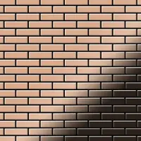ALLOY Mosaik Fliese Massiv Metall Kupfer Gewalzt Kupfer 1,6mm Stark Pk-cm 1 Paket mit 10 Matten 0,88 m2 Kupfer