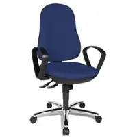 Topstar Drehstuhl mit Armlehnen Synchro blau