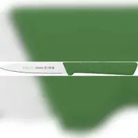 Mundial , Gemüsemesser mit Wellenschliff, (0547-4E), 10.2CM, schmale, gerade Klinge mit Wellenschliff, Grün, Edelstahl